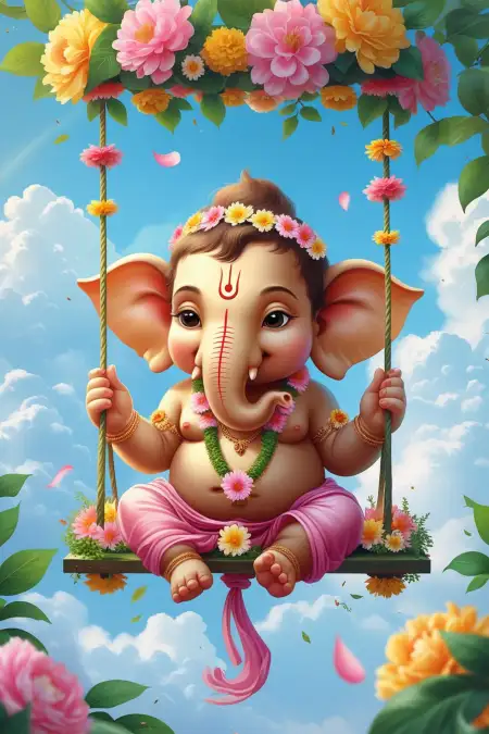 Transparent Baby Ganesha PNG Download - Free Ganesh Download