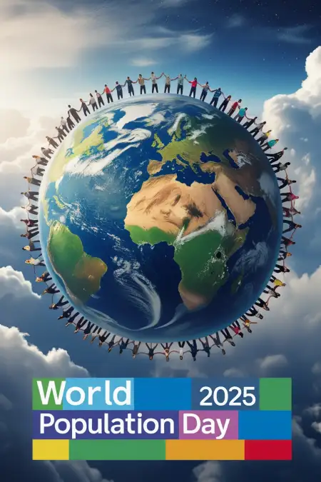 Transparent World Population Day Logo - Free World Population Day Download