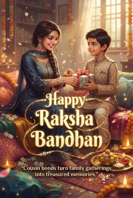 Trending Happy Rakhi 2026 Wishes For Instagram - Free Happy Raksha Bandhan Wishes 2026 Download