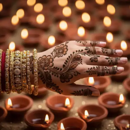 Trending Karva Chauth Mehndi Design For Dulhan - Free Karva Chauth Mehndi Design Download