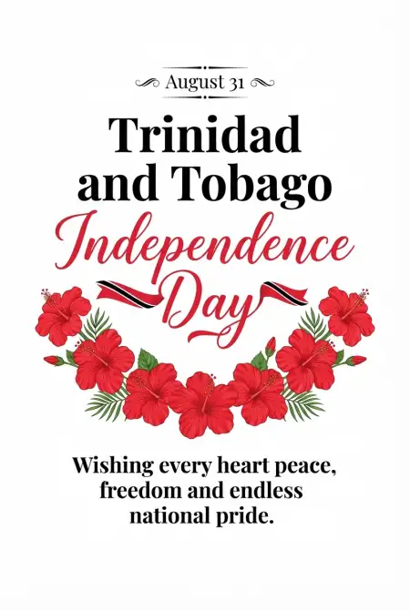 Trinidad And Tobago 64th Independence Day Greetings 2026 - Free Trinidad And Tobago Independence Day 2026 Download