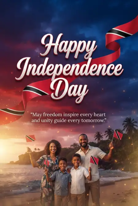 Trinidad And Tobago Independence Day 2026 Whatsapp Greetings - Free Trinidad And Tobago Independence Day 2026 Download