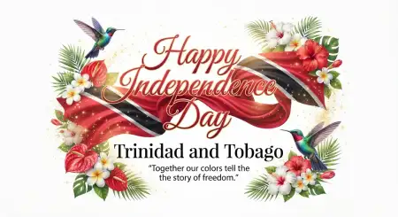 Trinidad And Tobago Independence Day Red Black White Background - Free Trinidad And Tobago Independence Day 2026 Download
