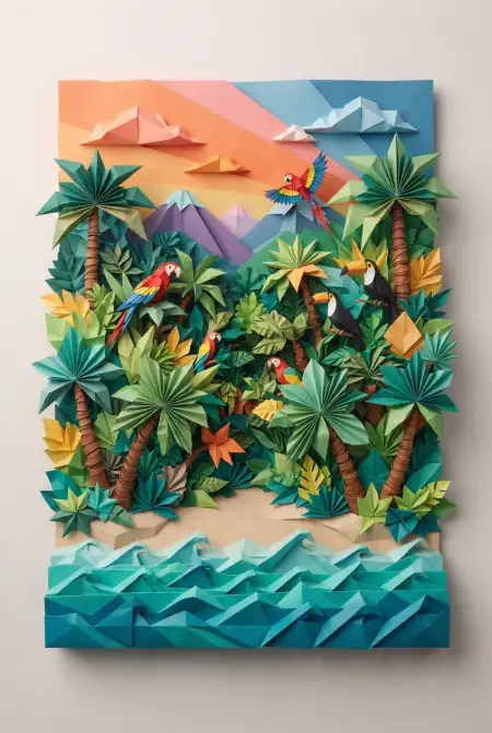 Tropical Birthday Party Background - Free Tropical Summer Background Download