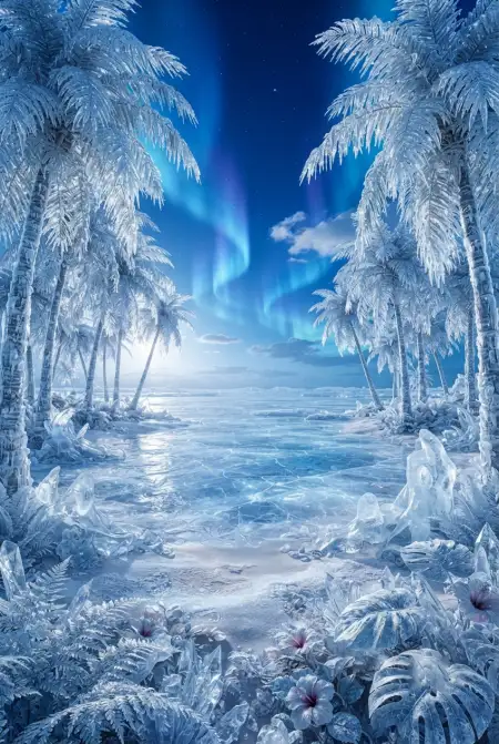 Tropical Digital Art Background - Free Tropical Summer Background Download