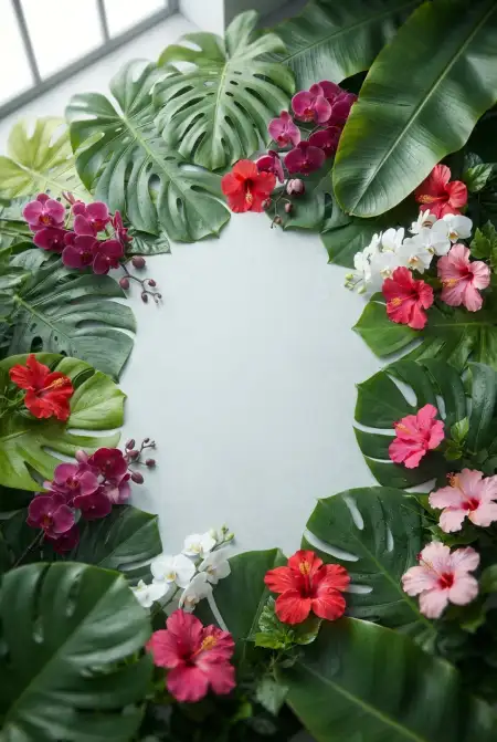 Tropical Floral Background - Free Tropical Summer Background Download