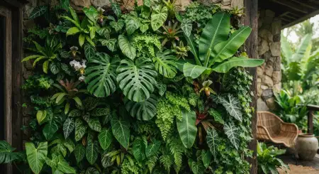 Tropical Green Leaves Background - Free Tropical Summer Background Download