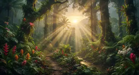 Tropical Illustration Background - Free Tropical Summer Background Download