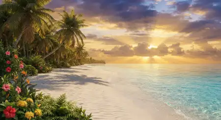 Tropical Mango Background - Free Tropical Summer Background Download