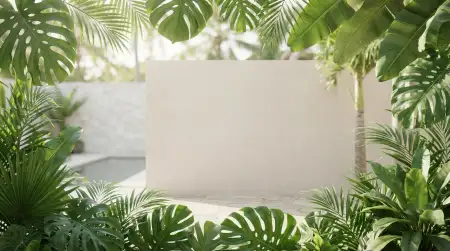 Tropical Palm Leaves Background - Free Tropical Summer Background Download