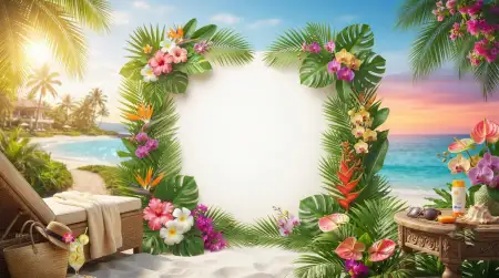 Tropical Summer Party Background - Free Tropical Summer Background Download