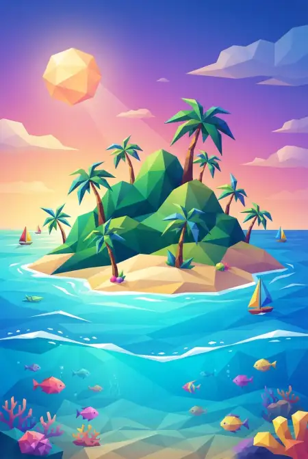 Tropical Vector Background - Free Tropical Summer Background Download