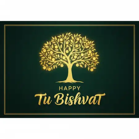 Tu Bishvat Digital Card Wishes - Free Happy Tu Bishvat Download