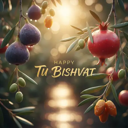 Tu Bishvat Growth And Success Wishes - Free Happy Tu Bishvat Download