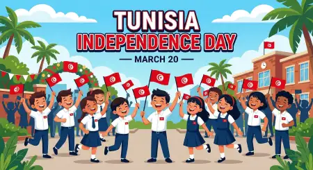 Tunisia Independence Day 2026 School Activities - Free Tunisia Independence Day 2026 Download