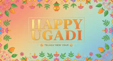 Free Ugadi Celebration Card Design Image Download