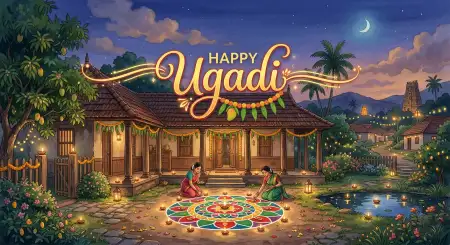 Free Ugadi Digital Greeting Card Image Download