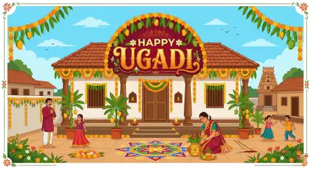 Free Ugadi Festival Background Image Image Download