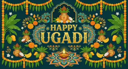 Free Ugadi Festival Greetings Image Download