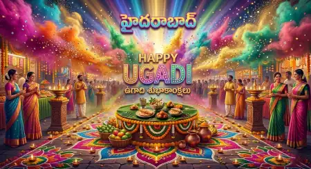 ugadi greeting poster