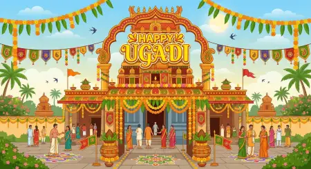 ugadi invitation card design