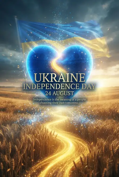 Free Ukraine Independence Day 2026 Pinterest Poster Design Ideas Image Download