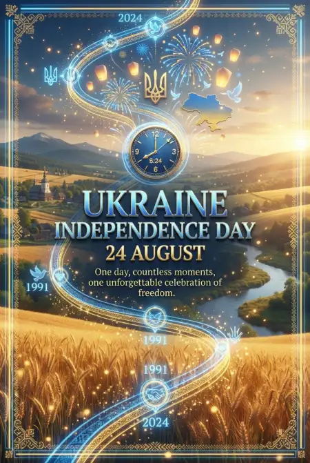 Free Ukraine Independence Day 2026 Social Media Banner Design Image Download