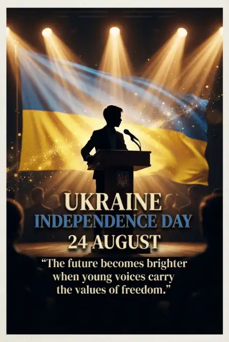 Free Ukraine Independence Day 2026 Speech Image Download