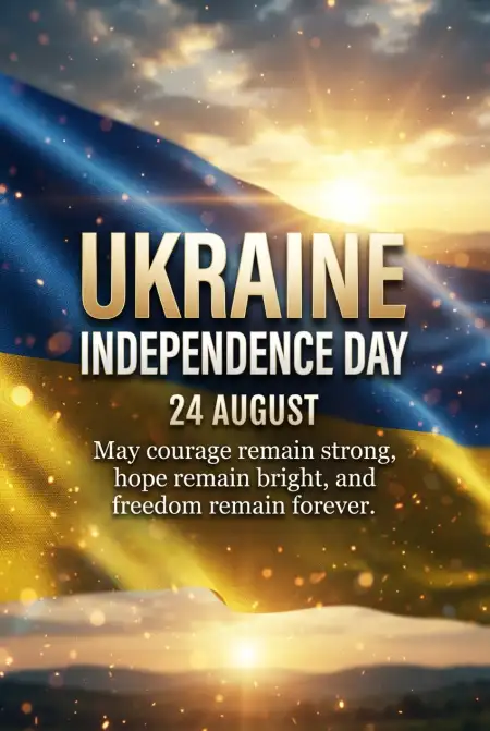 Free Ukraine Independence Day 2026 Support Messages Image Download