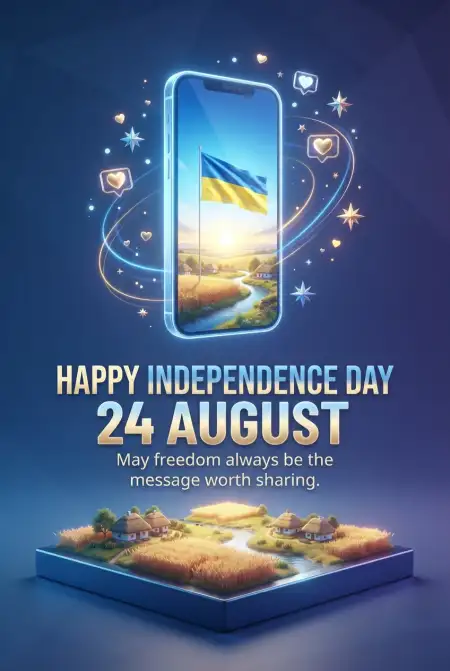 Free Ukraine Independence Day 2026 Whatsapp Profile Picture Ideas Image Download