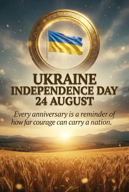 Free Ukraine Independence Day 35th Anniversary Image Download