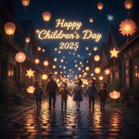 Free Ultra Realistic Happy Childrens Day 2025 Image For Banner Background Download