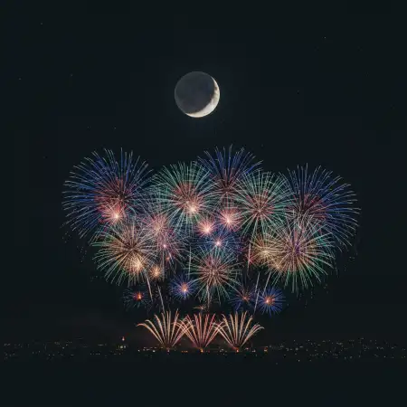 Ultra Realistic New Year Fireworks Background - Free New Year Fireworks Background Download