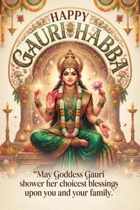 unique gauri habba wishes 2026 - Happy Gauri Habba Wishes 2026
