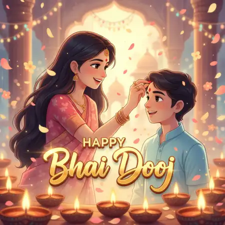 Unique Happy Bhai Dooj 2025 Wishes Lines For Whatsapp - Free Happy Bhai Dooj 2025 Wishes Download