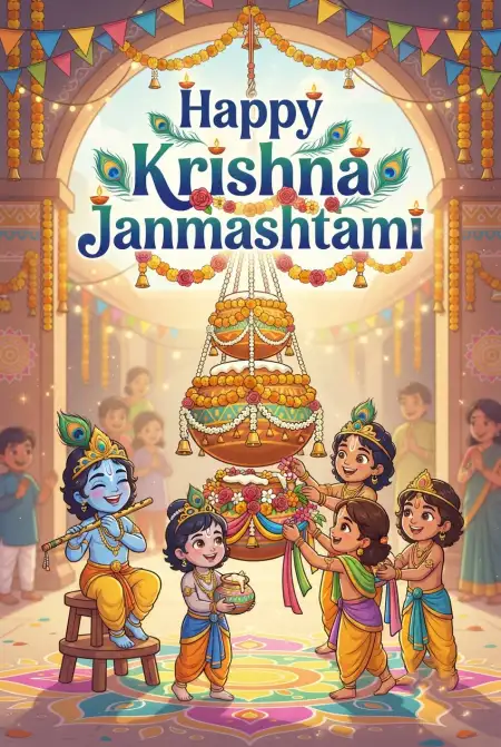Unique Happy Krishna Janmashtami Greetings - Free Happy Krishna Janmashtami Greetings Download