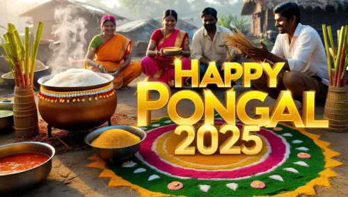 unique happy pongal greetings 2025 designs