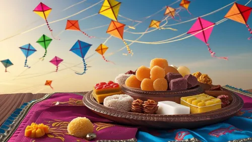 unique makar sankranti background image for invitations