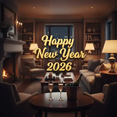Free Unique New Year Greeting Card 2026 Background Download