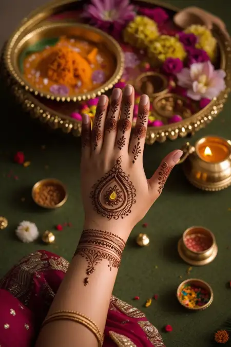 Unique Teej Mehndi Designs For Full Hand - Free Teej Mehndi Design Download