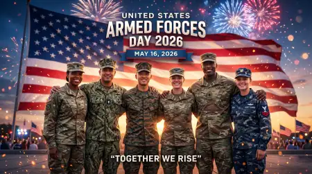 Free United States Armed Forces Day 2026 American Military Pride Artwork Image Download