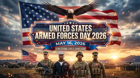 Free United States Armed Forces Day 2026 Banner Background Image Download