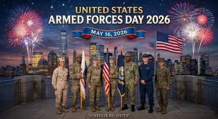 Free United States Armed Forces Day 2026 High Quality Patriotic Banner Image Download