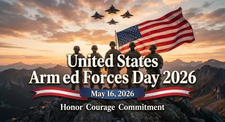 Free United States Armed Forces Day 2026 Honor Courage Commitment Poster Image Download
