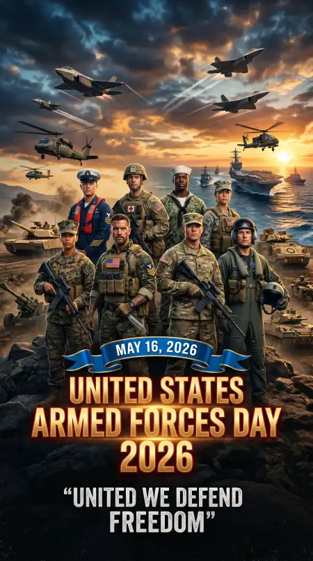 Free United States Armed Forces Day 2026 Patriotic Illustration Image Download