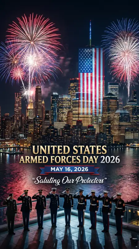 Free United States Armed Forces Day 2026 Professional Patriotic Poster Image Download