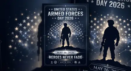 Free United States Armed Forces Day 2026 Tribute Banner Template Image Download