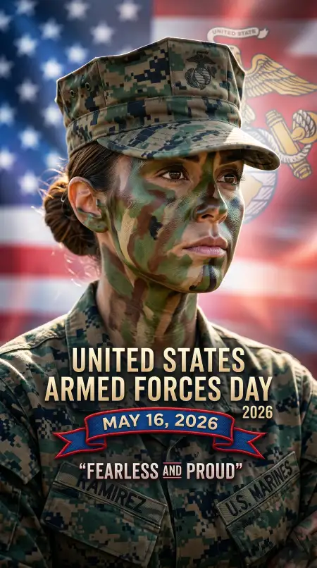Free United States Armed Forces Day 2026 Ultra Realistic Soldier Artwork Image Download
