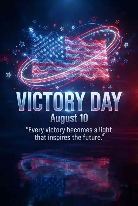 United States Victory Day 2026 Celebration Banner Template - Free United States Victory Day 2026 Download