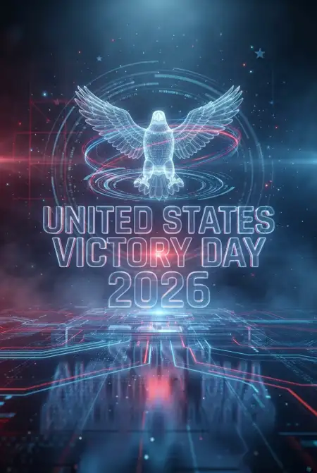 United States Victory Day 2026 Event Poster Design - Free United States Victory Day 2026 Download